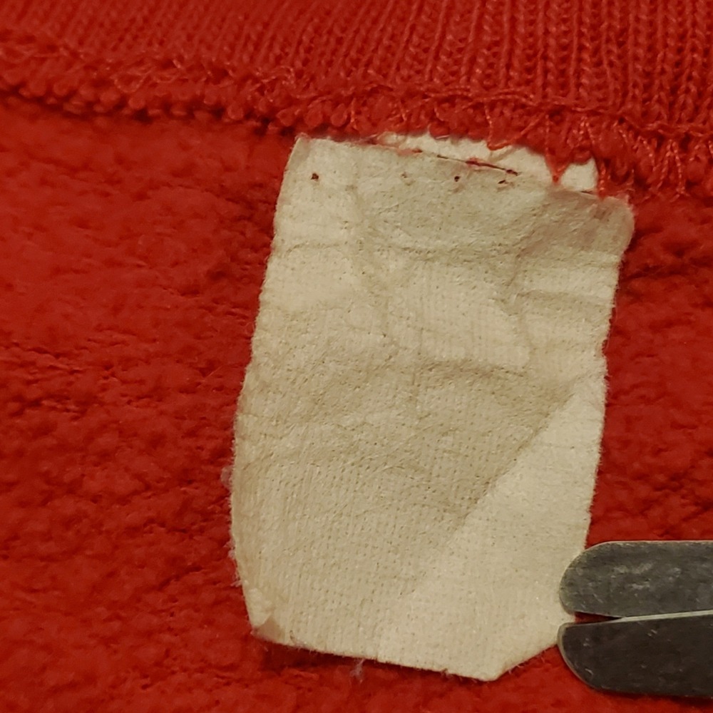 Vintage Kitty‎ Cat Sweatshirt Women XL Red Purr-fect Cat Graphic Raglan Pullover - Picture 5 of 7